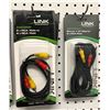 Image 4 : Large group of assorted audio cables - includes MIDI to MIDI/ 2x RCA MALE to RCA MALE/ MIDI cables/
