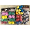 Image 1 : Group of assorted plastic egg shakers & hand bells