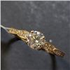 Image 3 : $1440 10K Moissanite(0.55ct) Diamond(0.14ct) Ring