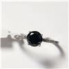 Image 3 : $1820 10K Black Diamond(1ct) Diamond(0.08ct) Ring
