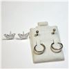 Image 1 : $60 Silver 3 Earring Set