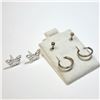 Image 2 : $60 Silver 3 Earring Set