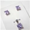 Image 1 : $120 Silver Crystal Earring And Pendant Set