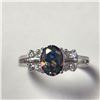 Image 1 : $120 Silver Mystic Topaz And Cz Ring