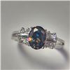 Image 3 : $120 Silver Mystic Topaz And Cz Ring