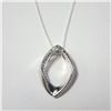 Image 1 : $200 Silver Diamond 18" Necklace