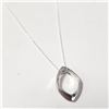Image 2 : $200 Silver Diamond 18" Necklace
