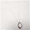 Image 3 : $200 Silver Diamond 18" Necklace