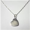 Image 1 : $60 Silver Heart Shape 16" Necklace