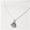 Image 2 : $60 Silver Heart Shape 16" Necklace
