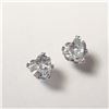 Image 2 : $240 14K Cz Heart Shape Screwback(2ct) Earrings