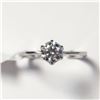 Image 1 : $1240 14K White Moissanite Tests Like Diamond, Looks Better Ring