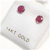 Image 2 : $360 14K Ruby(0.85ct) Earrings