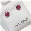 Image 3 : $360 14K Ruby(0.85ct) Earrings