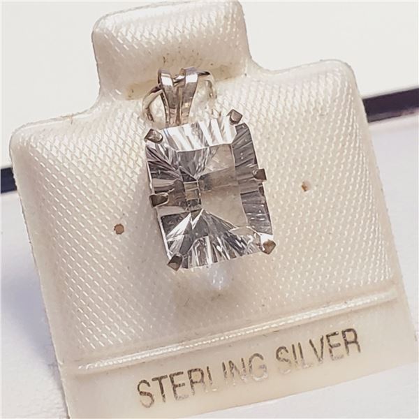 $100 Silver White Quartz(2.2ct) Pendant