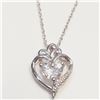 Image 1 : $100 Silver White Topaz Necklace