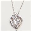 Image 1 : $100 Silver White Topaz Necklace