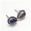 Image 3 : $100 Silver Amethyst Earrings