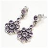 Image 3 : $200 Silver Amethyst Earrings