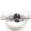 Image 2 : $120 Silver Mystic Topaz CZ Ring