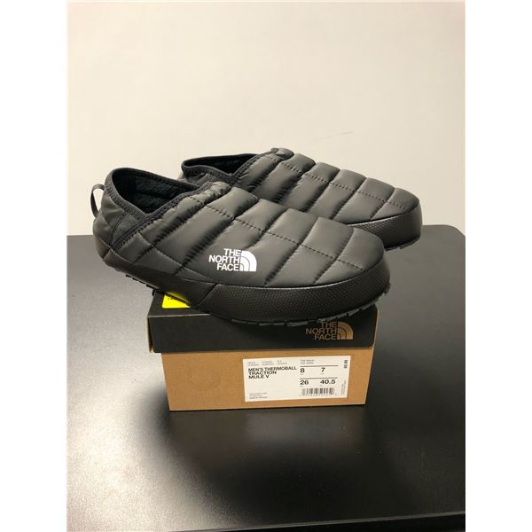 Pair of new The North Face Men's Thermoball Traction Mule V black shoes - size US 8