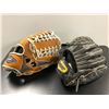 Image 2 : Group of 2 assorted baseball gloves w/ assorted large balls - includes Louisville Hybrid HD9 Defense