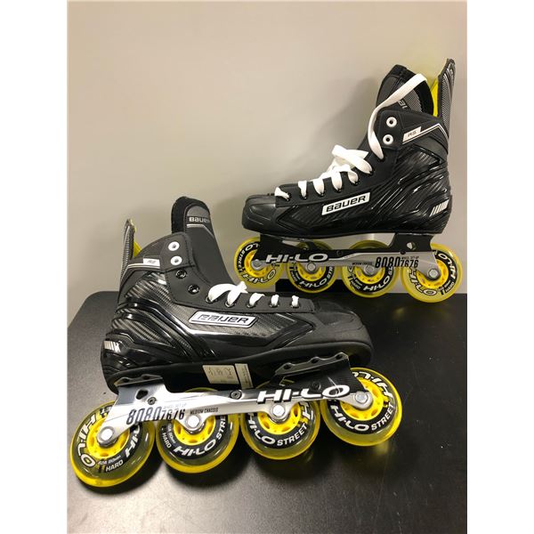 Pair of Bauer RS roller blades - size 8