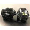 Image 2 : Group of 2 black Bauer adjustable hockey helmets - includes IMS 5.0 M