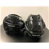 Image 1 : Group of 2 black Bauer adjustable hockey helmets - includes IMS 5.0 S