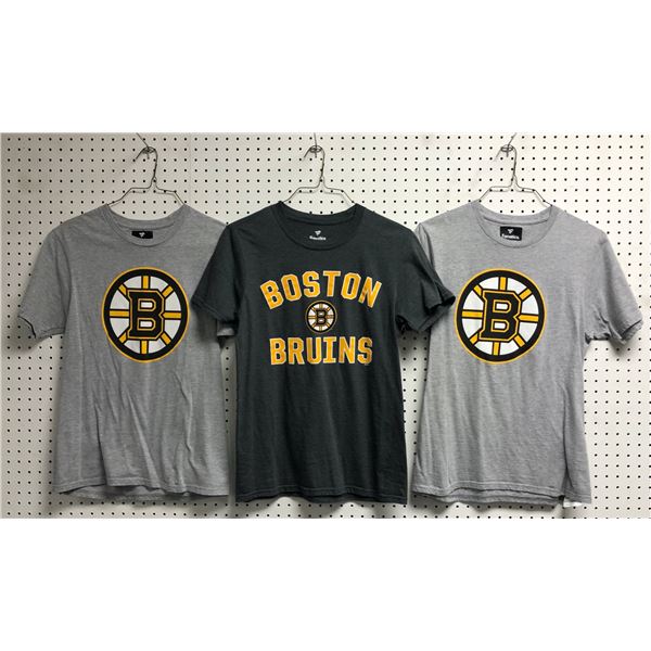 Group of 3 NHL Fanatics Boston Bruins Small t-shirts