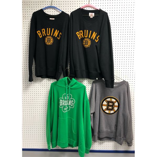 Group of assorted Boston Bruins sweatshirts & hoodies - includes two '47 sweatshirts (size XL)/ Old 