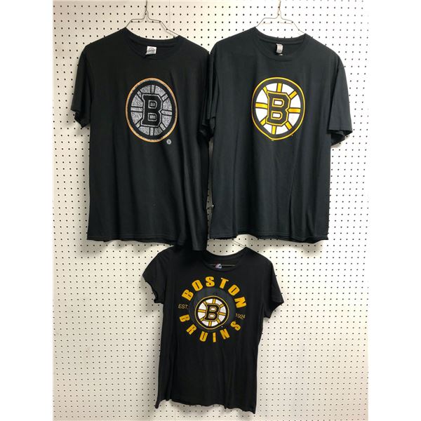 Group of 3 assorted NHL Boston Bruins XL t-shirts