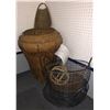 Image 2 : Group of assorted wicker & metal baskets