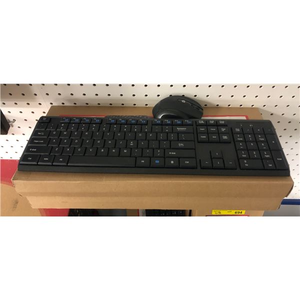 Group of 2 Eagle Tec wireless keyboard & mouse combo set