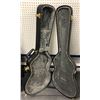 Image 2 : Group of 2 assorted black guitar hardcases - includes 1 Gator hardcase