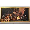 Image 1 : Large 103in x 53 1/2in framed decorative wall hanging