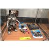 Image 1 : Godzilla Figure with New Hot Wheels die-cast toy cars