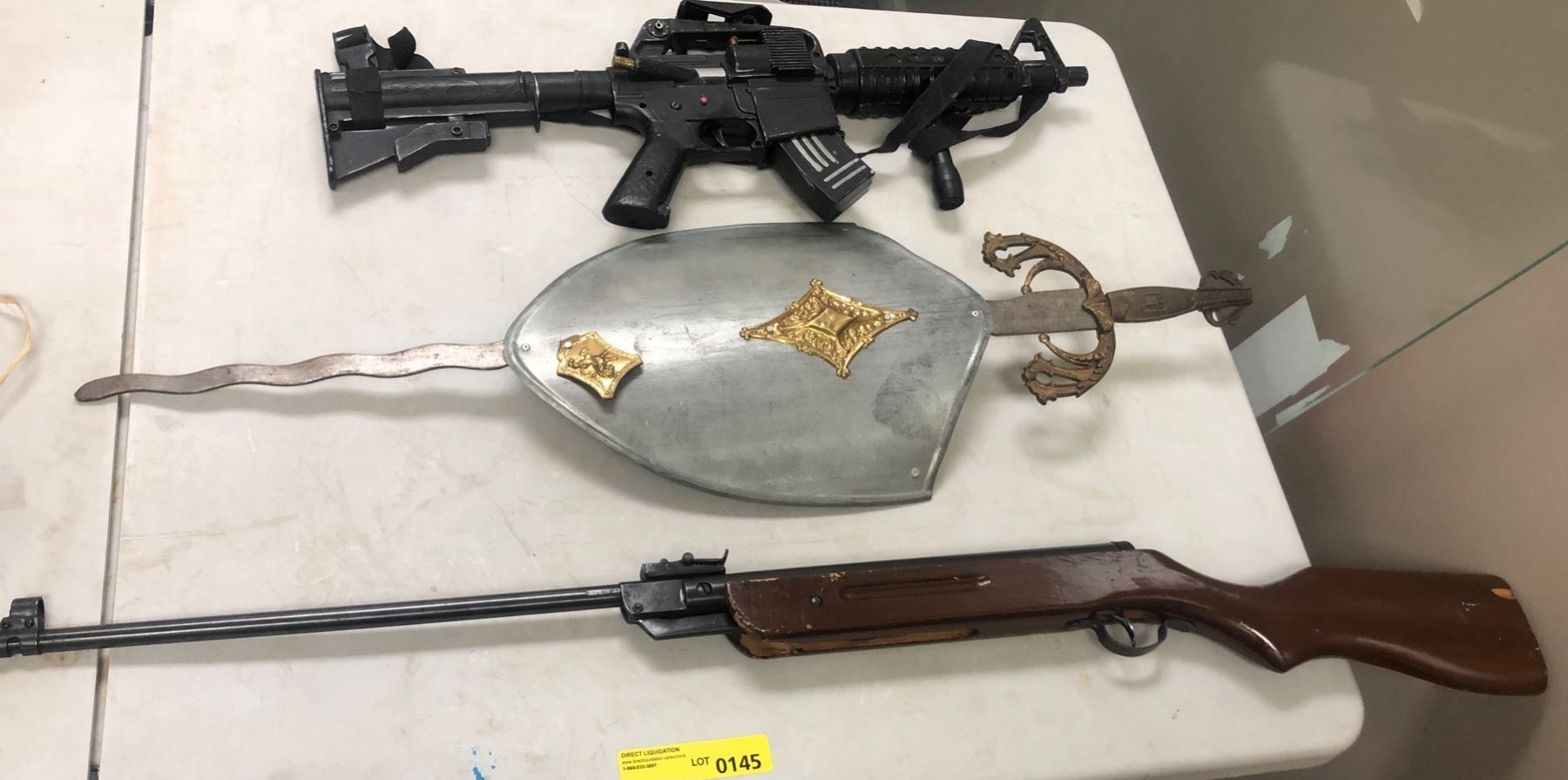 3 Weapons & One Decorative Wall Piece