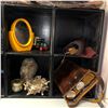 Image 3 : 8 Shelves of Collectibles Signed Ball, Teapot, Diecast, Robins Egg,