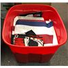 Image 1 : Large Bin of Flags