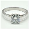 Image 2 : $400 Silver Moissanite (Round 7.5 Mm)(3.3ct) Ring