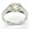 Image 1 : $500 Silver Certified Moissanite ( Round 8 & 1.5 Mm)(5.05ct) Ring