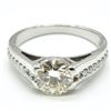 Image 3 : $500 Silver Certified Moissanite ( Round 8 & 1.5 Mm)(5.05ct) Ring