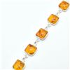 Image 2 : $200 Silver Reconstitued Amber(6.7ct) Bracelet