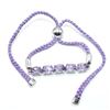 Image 1 : $200 Silver Amethyst(5.3ct) Bracelet