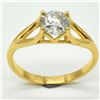 Image 1 : $1175 RoseGold Plated Sil Moissanite ( Round 7X7 Mm)(2.95ct) Ring