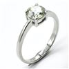 Image 2 : $120 Silver Moissanite (Round 6.5 Mm)(1.08ct) Ring