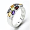 Image 2 : $150 Silver Multi Colour Gem Stone(3.35ct) Ring