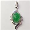 Image 1 : $120 Silver Jadeite Pendant