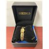 Image 1 : Seiko ladies golden stainless steel wrist watch w/ case & box